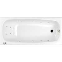 Акриловая ванна Whitecross Layla Slim 180x80 с гидромассажем