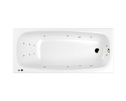 Акриловая ванна Whitecross Layla Slim 180x80 с гидромассажем