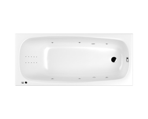 Акриловая ванна Whitecross Layla Slim 170x75 с гидромассажем
