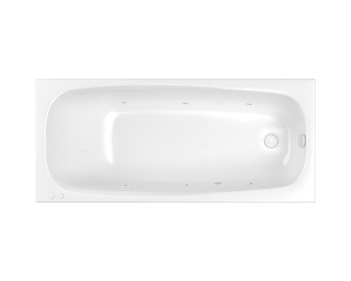 Акриловая ванна Whitecross Layla Slim 170x75 0122.170075.100.SOFT.WH с гидромассажем
