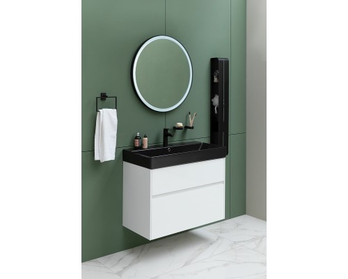 Металлическая полка Aquanet Магнум H 15х100 326457 Черная матовая