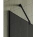 Душевая перегородка Maybah Glass 1090x1950 в узком профиле Черный стекло графитовое