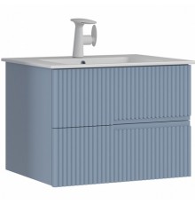 Тумба с раковиной Orka Moonlight 90 5001501 подвесная Голубая матовая