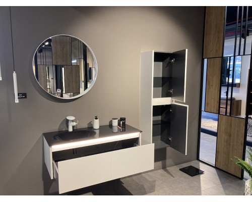 Тумба с раковиной Orka Lisbon 110 5001435 подвесная Кашемировая матовая