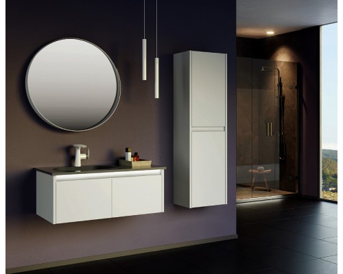 Тумба с раковиной Orka Lisbon 110 5001435 подвесная Кашемировая матовая