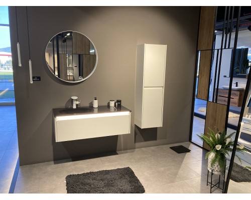 Тумба с раковиной Orka Lisbon 110 5001435 подвесная Кашемировая матовая