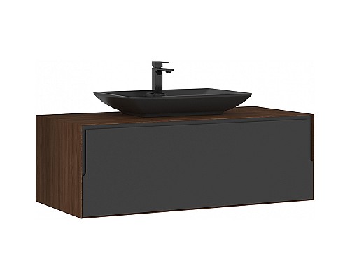 Тумба с раковиной Orka Craft 120 5001127 подвесная Орех Антрацит Тумба с раковиной Orka Craft 120 5001127 подвесная Орех Антрацит