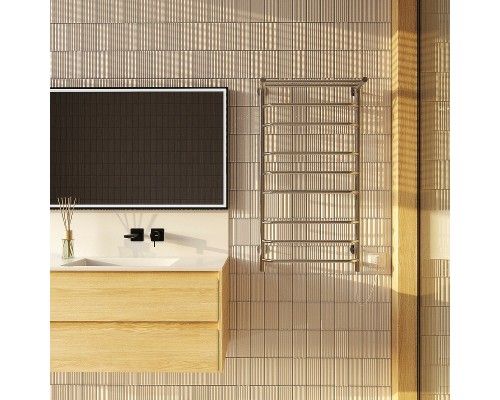 Электрический полотенцесушитель Aringa Бонди 100x50 AR03018CH с полкой Хром