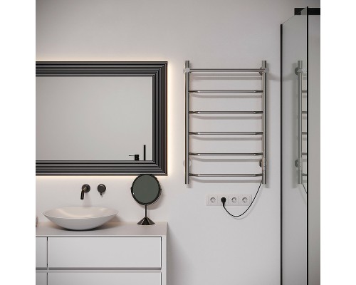 Электрический полотенцесушитель Aringa Киото 80x50 AR03001CH с полкой Хром