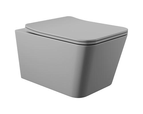 Унитаз Aqueduto Macio MAC0130 подвесной Серый матовый с сиденьем Микролифт
