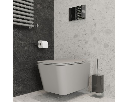 Унитаз Aqueduto Macio MAC0130 подвесной Серый матовый с сиденьем Микролифт