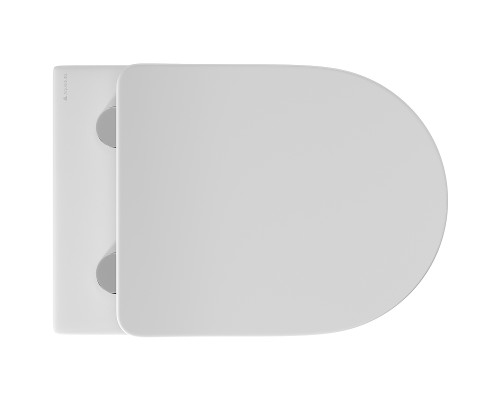 Комплект унитаза с инсталляцией Aqueduto Ovo AQDS020 с сиденьем Микролифт и Черной матовой клавишей смыва