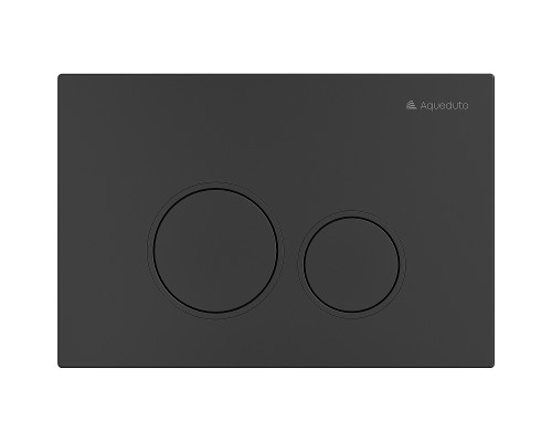 Комплект унитаза с инсталляцией Aqueduto Ovo AQDS020 с сиденьем Микролифт и Черной матовой клавишей смыва