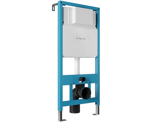 Комплект унитаза с инсталляцией Aqueduto Ovo AQDS021 с сиденьем Микролифт и клавишей смыва Хром