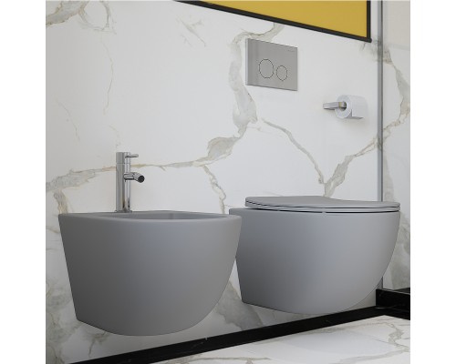Комплект унитаза с инсталляцией Aqueduto Ovo AQDS021 с сиденьем Микролифт и клавишей смыва Хром