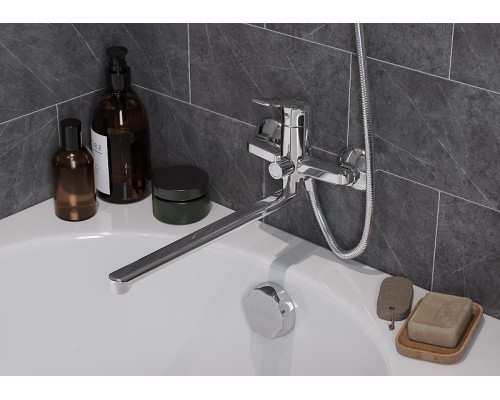 Смеситель для ванны Santek Кант WH5A12002C001 универсальный Хром