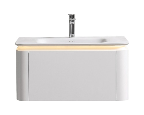 Тумба с раковиной Black&White Universe U925.800 80 925800 подвесная Milk white