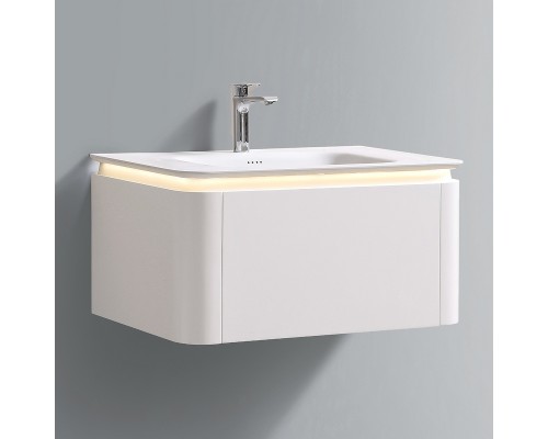 Тумба с раковиной Black&White Universe U925.800 80 925800 подвесная Milk white