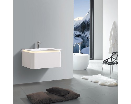 Тумба с раковиной Black&White Universe U925.800 80 925800 подвесная Milk white