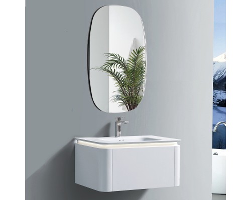 Тумба с раковиной Black&White Universe U925.800 80 925800 подвесная Milk white