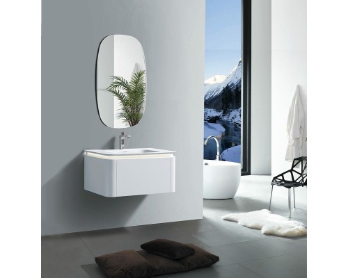 Тумба с раковиной Black&White Universe U925.800 80 925800 подвесная Milk white