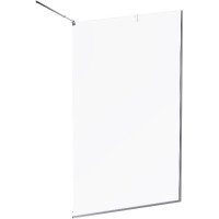 Душевая перегородка AM.PM Func 120 W84WI-120-F1-MTE профиль Хром матовый стекло прозрачное