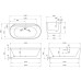 Акриловая ванна Abber 170х80 AB9444MW без гидромассажа