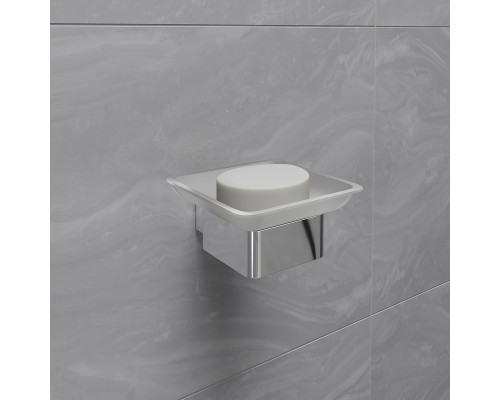 Мыльница Lemark Smooth Line 9741016 Хром