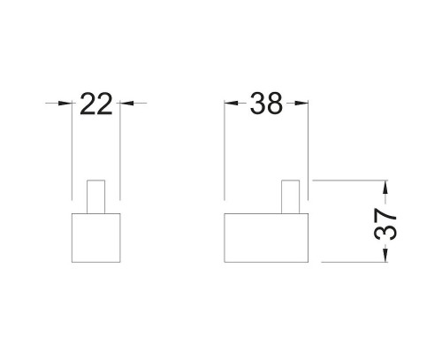 Крючок Schein Rembrandt 061-1CH Хром