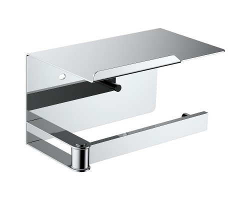 Держатель туалетной бумаги Schein 9356CH с полкой Хром