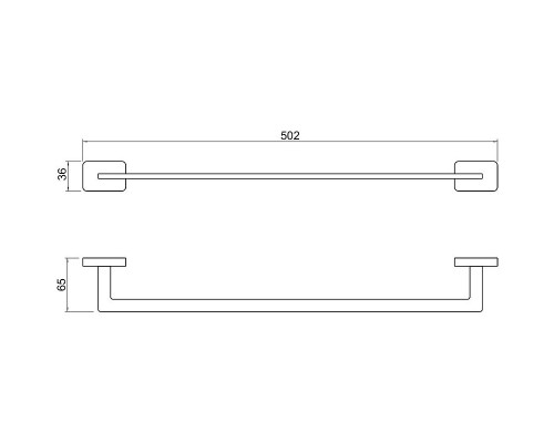 Полотенцедержатель Schein Klimt 9252BG Золото матовое