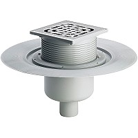 Душевой трап Viega Advantix 4951.1 557188 с решеткой Нержавеющая сталь