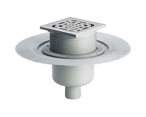 Душевой трап Viega Advantix 4951.1 557188 с решеткой Нержавеющая сталь