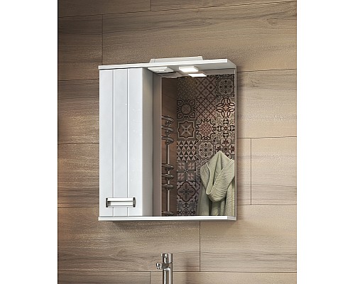 Зеркало со шкафом Vigo Diana 60 L z.DIA.60.L.El с подсветкой Белое