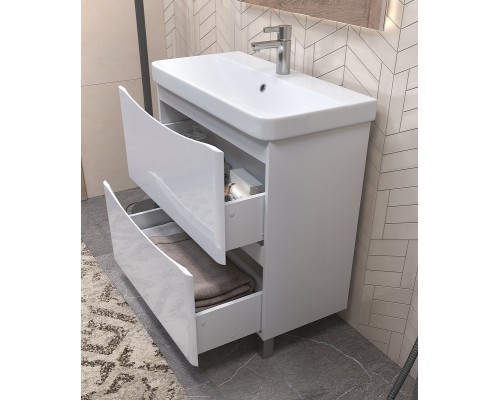 Тумба под раковину Vigo Glem 80 tn.GLE.9595.80.2Y Белая