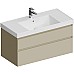 Тумба под раковину Kerama Marazzi Cubo 100 CUB.100.2\LIM подвесная Лимо матовый