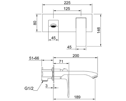Смеситель для раковины Raglo R01.11 Хром