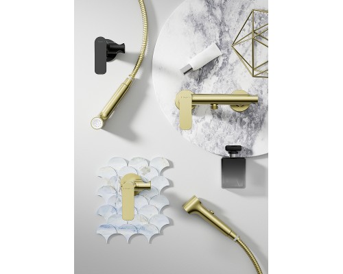 Гигиенический душ со смесителем Raglo R03.51.06 Черный матовый