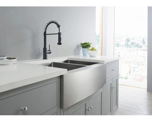 Смеситель для кухни Aquatek Европа AQ1387MB Черный матовый