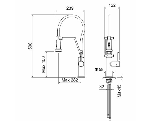 Смеситель для кухни Aquatek Европа AQ1388CR Хром