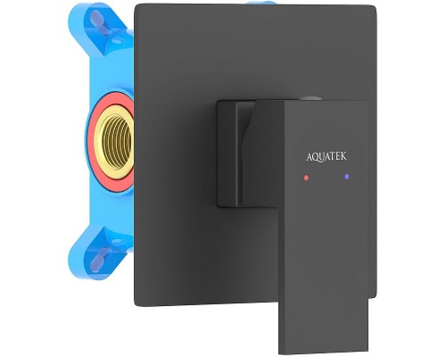 Смеситель для душа Aquatek Либра AQ1666MB Черный матовый