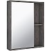 Зеркальный шкаф Runo Эко 52 00-00001324 Железный камень