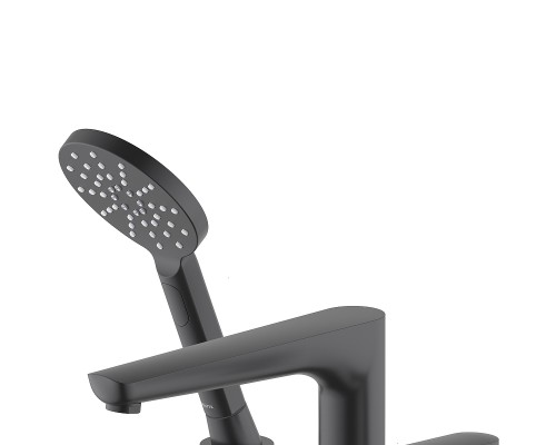 Смеситель на борт ванны Aquatek Бетта AQ1148MB Черный матовый