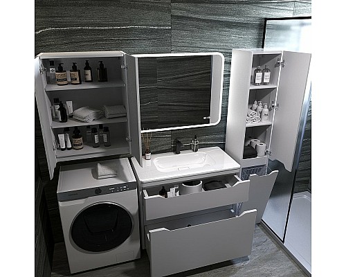 Тумба под раковину Style Line Марелла 90 Люкс Plus СС-00002416 Белый матовый антискрейтч