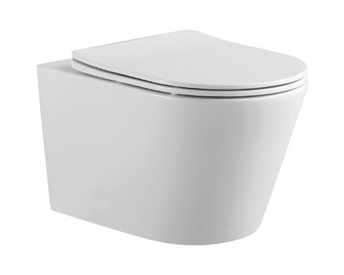 Комплект унитаза с инсталляцией Aquatek Set Aquatek Вега-009 4в1 с сиденьем Микролифт и Белой клавишей смыва