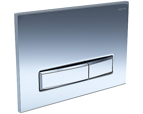 Комплект унитаза с инсталляцией Aquatek Set Aquatek Дива 4в1 с сиденьем Микролифт и клавишей смыва Хром глянцевый