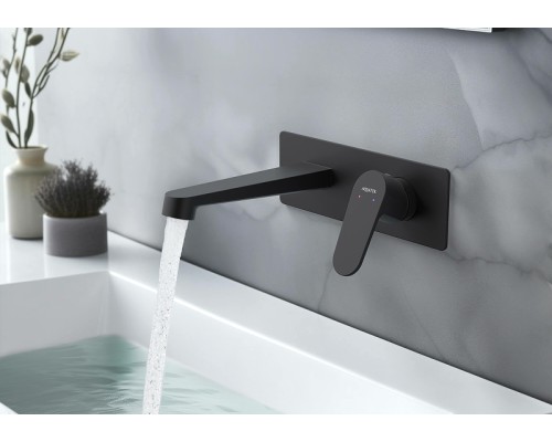 Смеситель для раковины Aquatek Оберон AQ1213MB Черный матовый