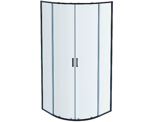Душевой уголок Aquatek 80х80 AQ ARI RO 08020BL профиль Черный стекло прозрачное