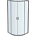 Душевой уголок Aquatek 80х80 AQ ARI RO 08020BL профиль Черный стекло прозрачное