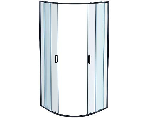 Душевой уголок Aquatek 80х80 AQ ARI RO 08020BL профиль Черный стекло прозрачное